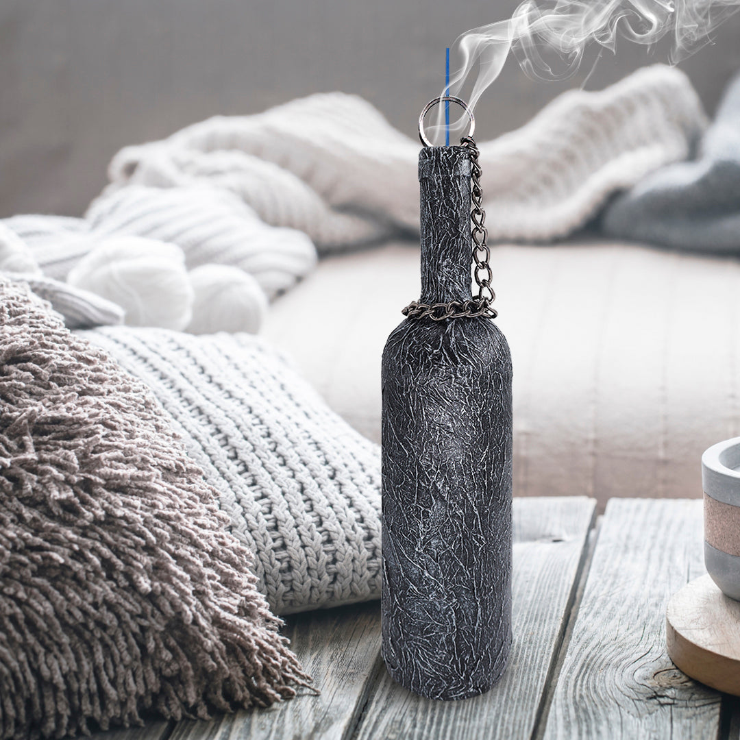 SILVER DRAGON - Smoking Bottle incense burner, incense holder