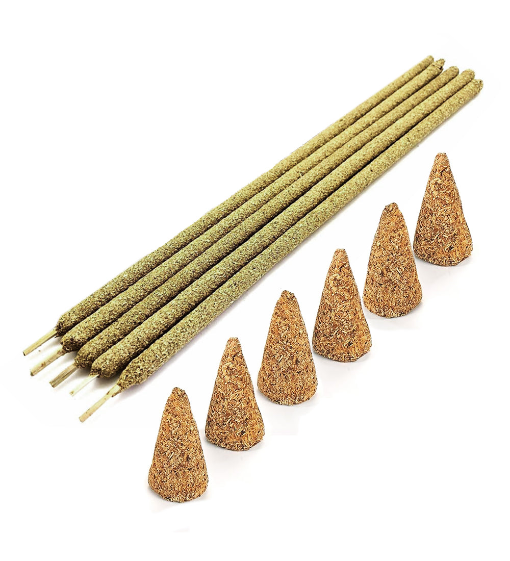 Sermo Palo Santo Conic & Stick Incenses Set ( 6 Cones + 5 Sticks )