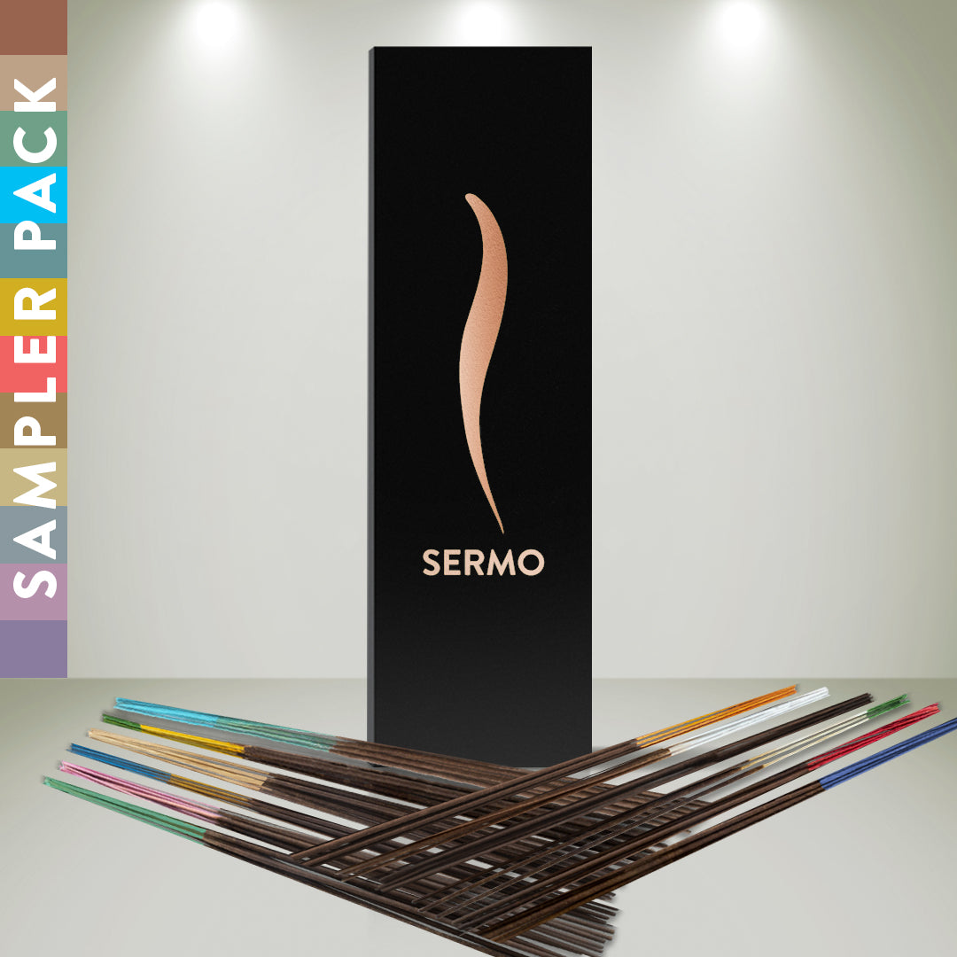 SAMPLER PACK - Sermo Premium Incense sticks (2 samples of each 12 kinds of incenses - 24 pieces)