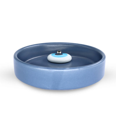 Blue - Evil Eye Ceramic Incense Holder Burner