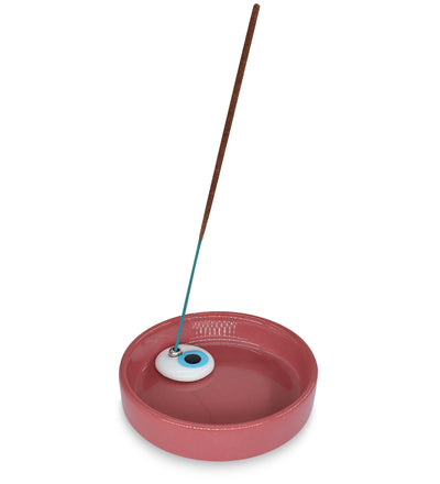 Pink - Evil Eye Ceramic Incense Holder Burner