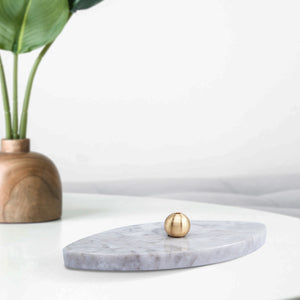 CLOUDY - (Oval) Marble incense burner, incense holder