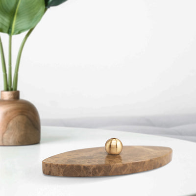 LATTE - (Oval) Marble incense burner, incense holder