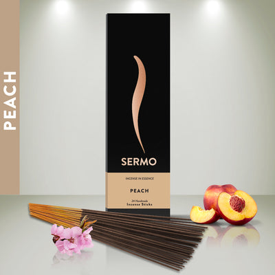 PEACH - Sermo Premium Incense sticks (24 pieces)