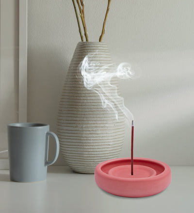 PINK - Ceramic kaori incense burner, incense holder