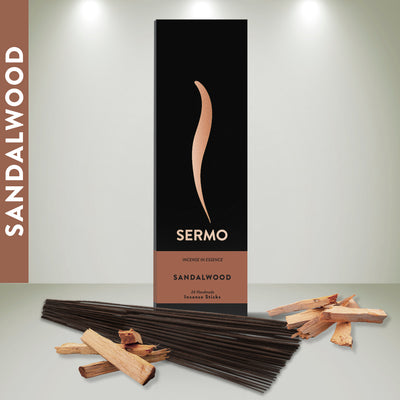 SANDALWOOD - Sermo Premium Incense sticks (24 pieces)