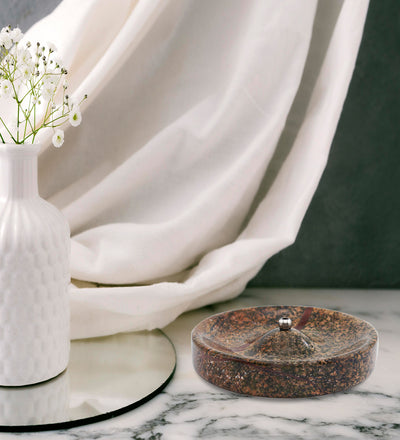SEAGRASS - (Round) Marble incense burner, incense holder