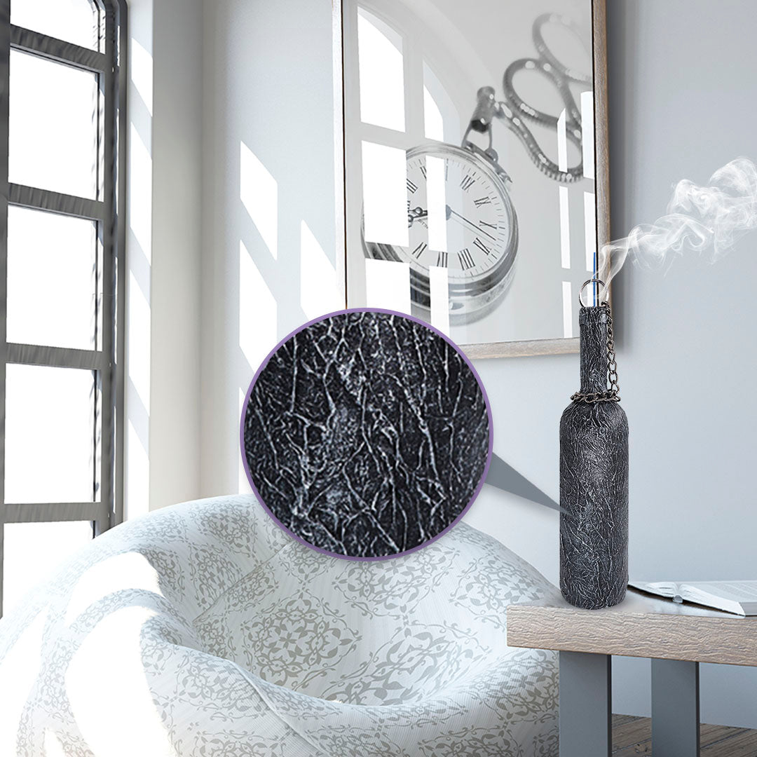 SILVER DRAGON - Smoking Bottle incense burner, incense holder